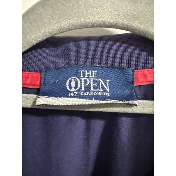THE OPEN 147th Carnoustie St. Andrews Polo Shirt Men's Size L Blue With Red - Picture 5 of 9